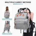 Mochila Bolsa de Pañales con Cambiador y Estuche para Chupón