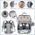 Mochila Bolsa de Pañales con Cambiador y Estuche para Chupón
