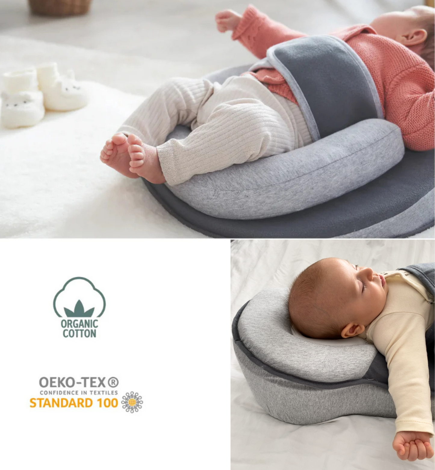 BabyShield™ - Prevención del reflujo y la cabeza plana